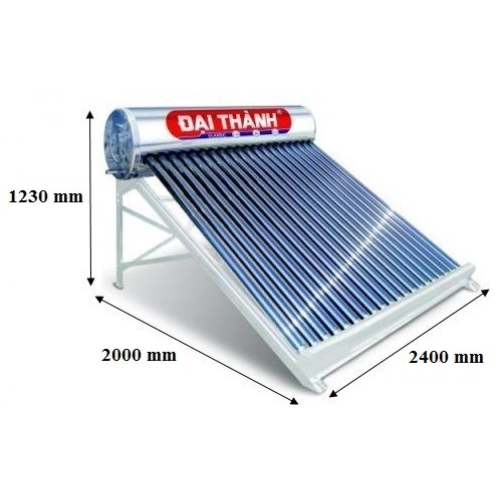 Về sản phẩm máy nước nóng năng lượng mặt trời Đại Thành 300L Φ58-28 Vigo