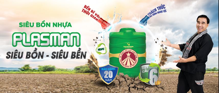 Thương hiệu bồn nước nhựa Plasman Đại Thành