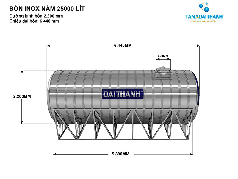 Bồn nước inox Đại Thành